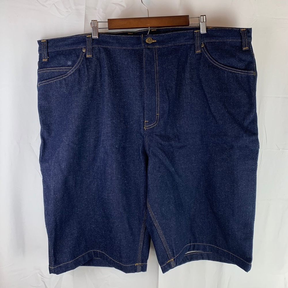 Ben Davis Carpenter Shorts Mens 48 Indigo Blue Denim Heavy Duty Workwear Utility